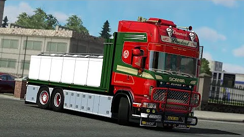 Euro Truck Simulator 2 Scania V8 open pipe sound mod V.11 1.38/37