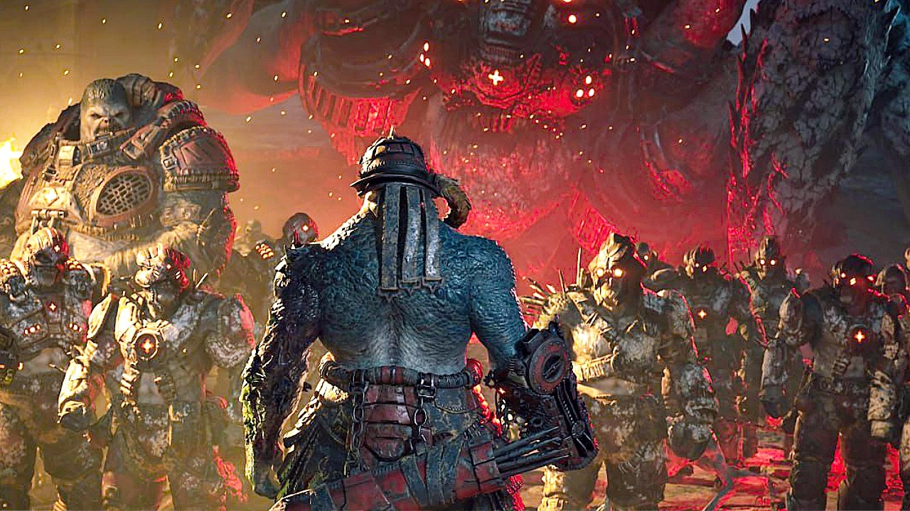 Humans Vs Monsters War Fight Scene FULL BATTLE - Gears Of War E-Day