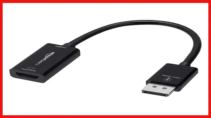 Amazon Basics DisplayPort to HDMI Adapter (4k@60Hz)