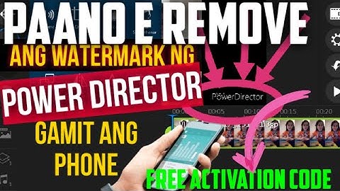 ☑️How To Remove Watermark in Power Director  2019 || Watermark || Power Director Editing App |