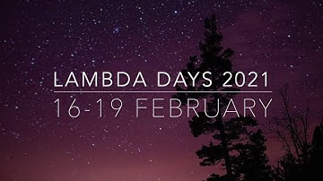 Lambda Days 2021 - Duncan McGreggor