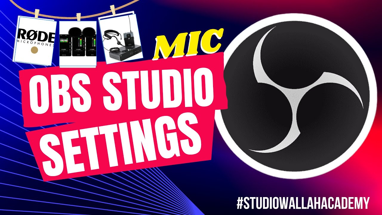 BEST OBS STUDIO AUDIO SETTINGS FOR BEGINNERS 2025 #Studiowallahacademy ...