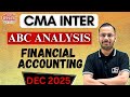 CMA INTER FINANCIAL ACCOUNTING ABC ANALYSIS | Dr. SHIVAM GUPTA | CMA INTER ABC ANALYSIS