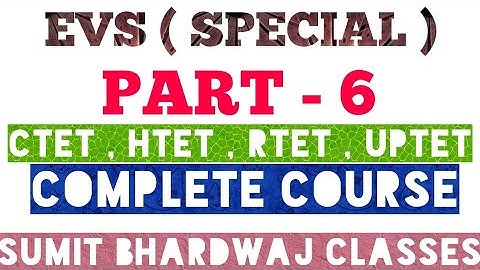 Part - 6 ( EVS ) || HTET , CTET ,REET