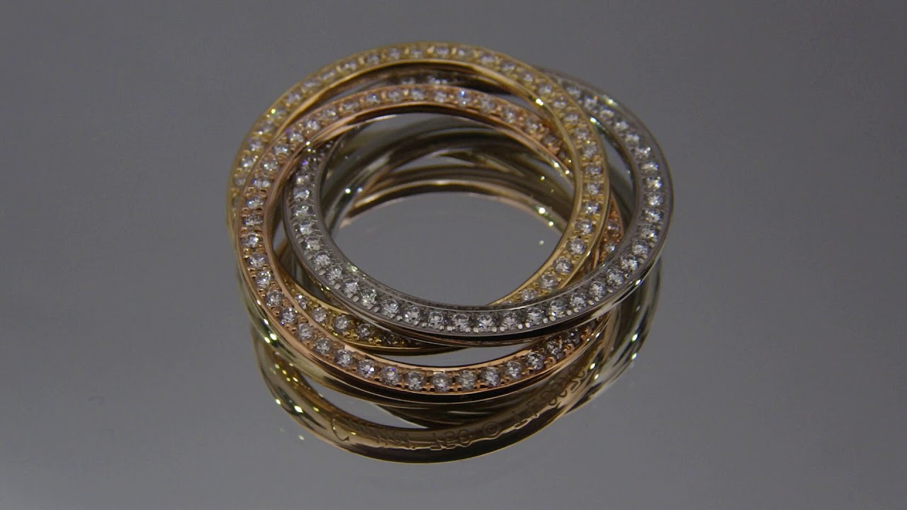 カルティエ トリニティ ネックレス アフターダイヤ パヴェ CARTIER 