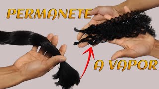 Mega Hair Step by Step Curling Permanent Hair with Steam #megahair #tutorialdoityourself
