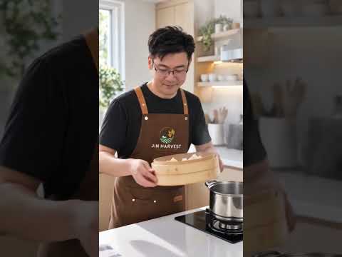 Pan-fried dumplings from the Jin Harvest video