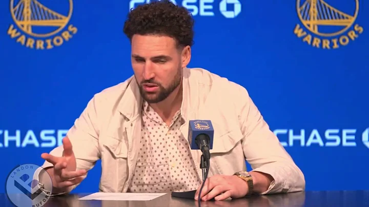 Warriors' Klay Thompson On Win Vs Celtics, Steph Curry's Moonball, Chris Paul, Postgame Interview