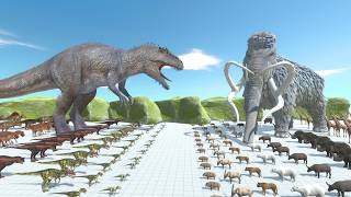 Giganotosaurus or Mammoth - Who is the King of the Jungle? | Animal Revolt Battle Simulator screenshot 3