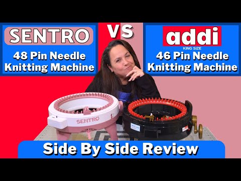 s 48 Needle Zcvtbye Knitting Machine Unboxing, Set Up & Review!  Slouch Hat & Pom Pom Demo! 