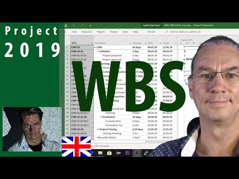 # 4 MS Project 2019 ● How to use WBS to  number tasks ● Simple