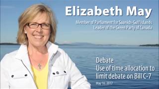 Elizabeth May Questioning The Use Of Time Allocation To Limit Debate On Bill C-7