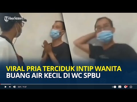 Viral Video Pria Berkaca Mata Terciduk Intip Wanita Buang Air Kecil di WC SPBU