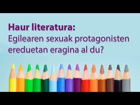 Haur literatura: Egilearen sexuak protagonisten ereduetan eragina al du? (Eneko Fdez. Artigas)