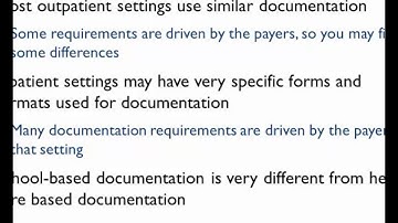 Module 4: Documentation of Audiology Services