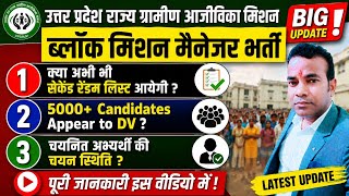 UPSRLM Block Mission Manager Recruitment 2026 | BMM Second Random List | UPSRLM Block Mission Man...