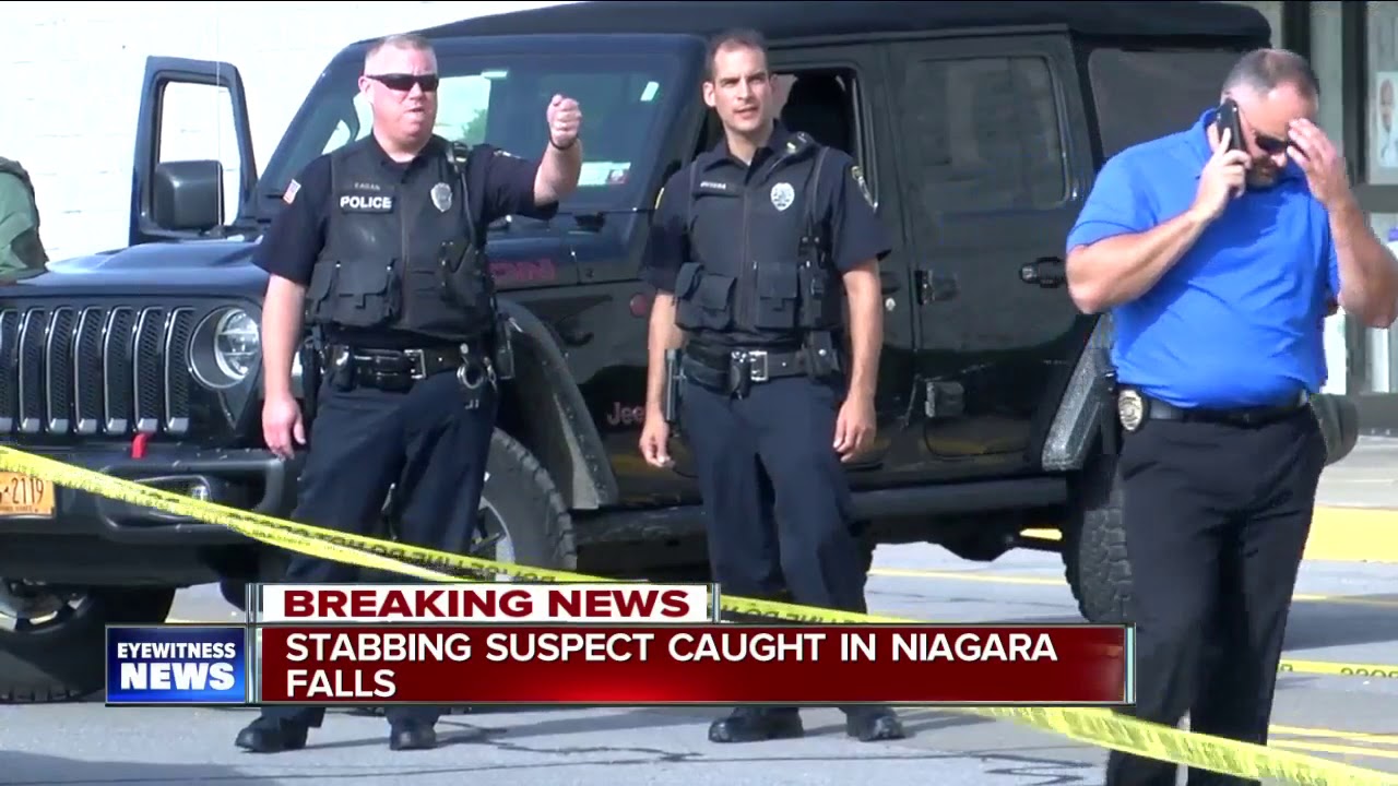 Stabbing suspect caught in Niagara Falls - YouTube