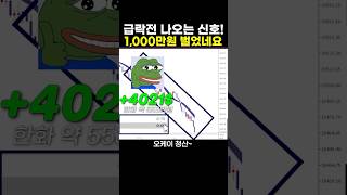 급락 직전, 이 신호만 봤다면? 1000만원 수익 실현의 비결 공개!  #주식투자 #1000만원수익 #단타매매 #투자팁 #주식공부 #초보투자자 #해외선물 #재테크 #주식차트분석