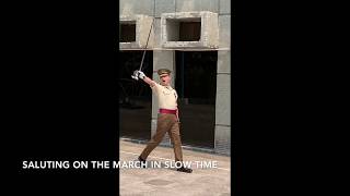 Sword Drill Lesson 4 - Saluting on the March in Slow and Quick Time