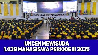 Uncen Mewisuda 1.039 Mahasiswa Periode Iii 2025
