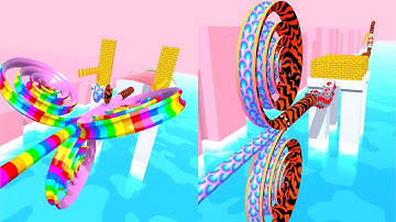 Spiral Rider! Very Satisfying And Relaxing ASMR Slicing Game