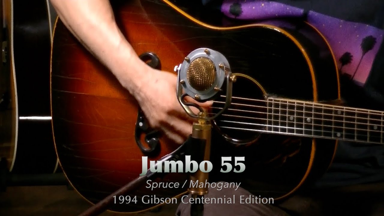 Gibson Ｊ-55 100th Anniversary 1994 Gibson J-55 (19th of 100 Centennial Edition) - YouTube