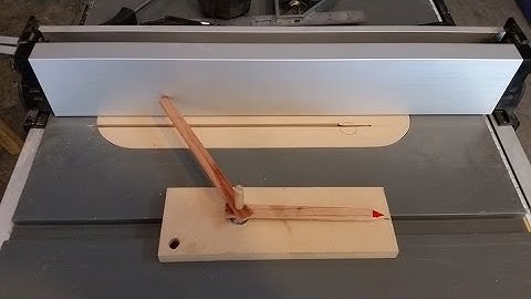 home made poor man Dial Indicator for your table saw fence, very precise
