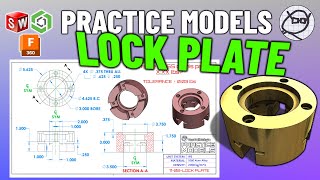 SOLIDWORKS Practice - Onshape Practice - Fusion 360 Practice Exercises - TooTallToby-11-02