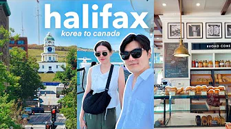 a day in HALIFAX guide 🇨🇦 local food + korean husband’s culture shock 😳 korea to canada 