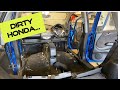 Cleaning a disgusting Honda jazz Fit  -  £100 copart car !