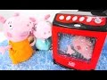 Детское видео про Свинку Пеппу - Джордж залез в посудомойку