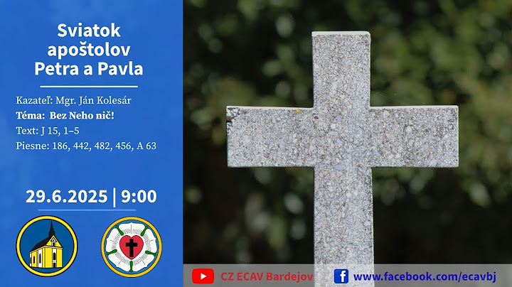 29.6.2025 | Sviatok apoštolov Petra a Pavla | Bez Neho nič!
