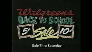 1995 Walgreens Back to School Sale Commercial
