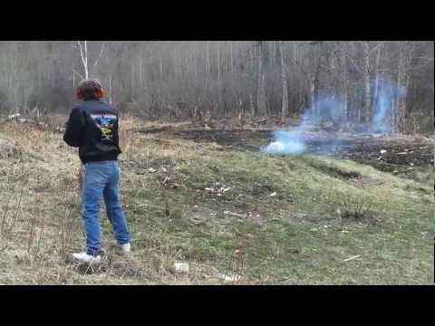 12 gauge exploding round test #1
