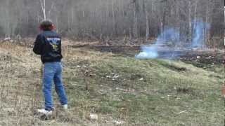 12 gauge exploding round test #1