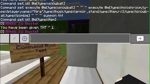 MCPE JOJO: Killer Queen Stand Command Block test