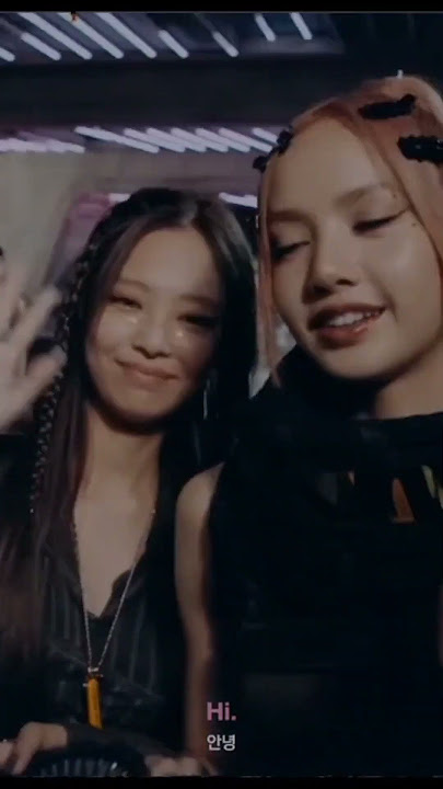 LISA SAYING ANNYEONG TO BLINKS #blackpink #jennie #jisoo #rose #lisa #bts #itzy #kpop #yg