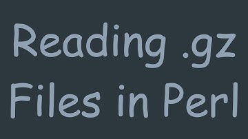 Reading .gz Files in Perl