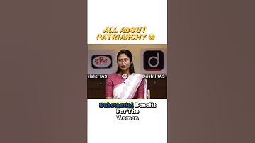All about patriarchy|| UPSC INTERVIEW #upsc #interview #youtubeshorts #patriarchy