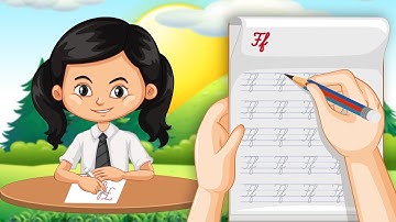Cursive Writing - Capital & Small Letters (F to J) | English Cursive Writing | Senior Kindergarten