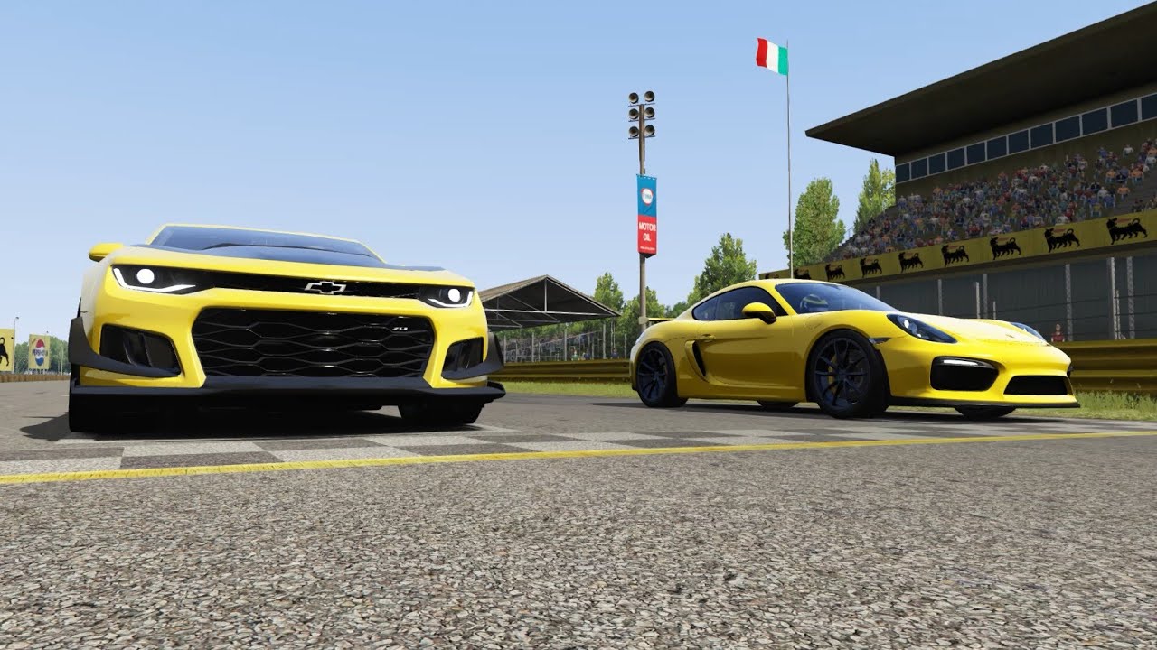 Chevrolet Camaro Zl1 1le Vs Porsche Cayman Gt4 At Monza Full Course Camaro Zl1 Chevrolet Camaro Zl1 Porsche