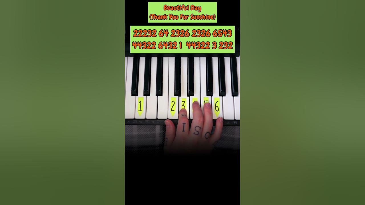 Beautiful Day (Thank You For Sunshine) #easy #piano #tutorial #beautiful #day #beautifulday #song