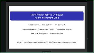 Multi-Fidelity Robotic Co-Design via the Refinement Limit