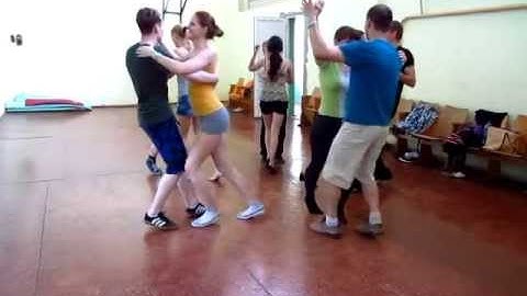 Zouk class in dance studio DancA 19 05 13  Zouk-Training-Rueda