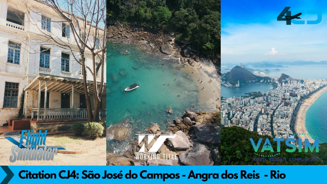São José do Campos - Angra dos Reis  - Rio   | SBSJ-SDAG-SBRJ | Citation CJ4 | VATSIM