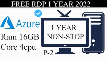How to create azure rdp | get  rdp | free rdp server | how to create  rdp|RDP for year| Azure RDP