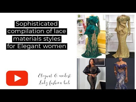 Diy on how I made this beautiful simple A shape gown made with lace fabric  for my customer . | PeakD