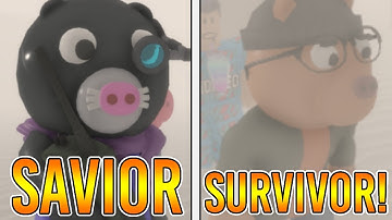 PIGGY BOOK 2: CHAPTER 11 SAVIOR AND SURVIVOR ENDING CUTSCENES! | ROBLOX