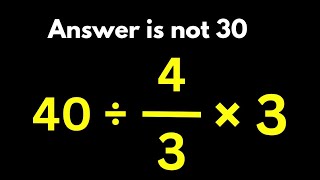 Most People Get This Simple Math Question Wrong! | Only 1% Can Solve This Math Problem!