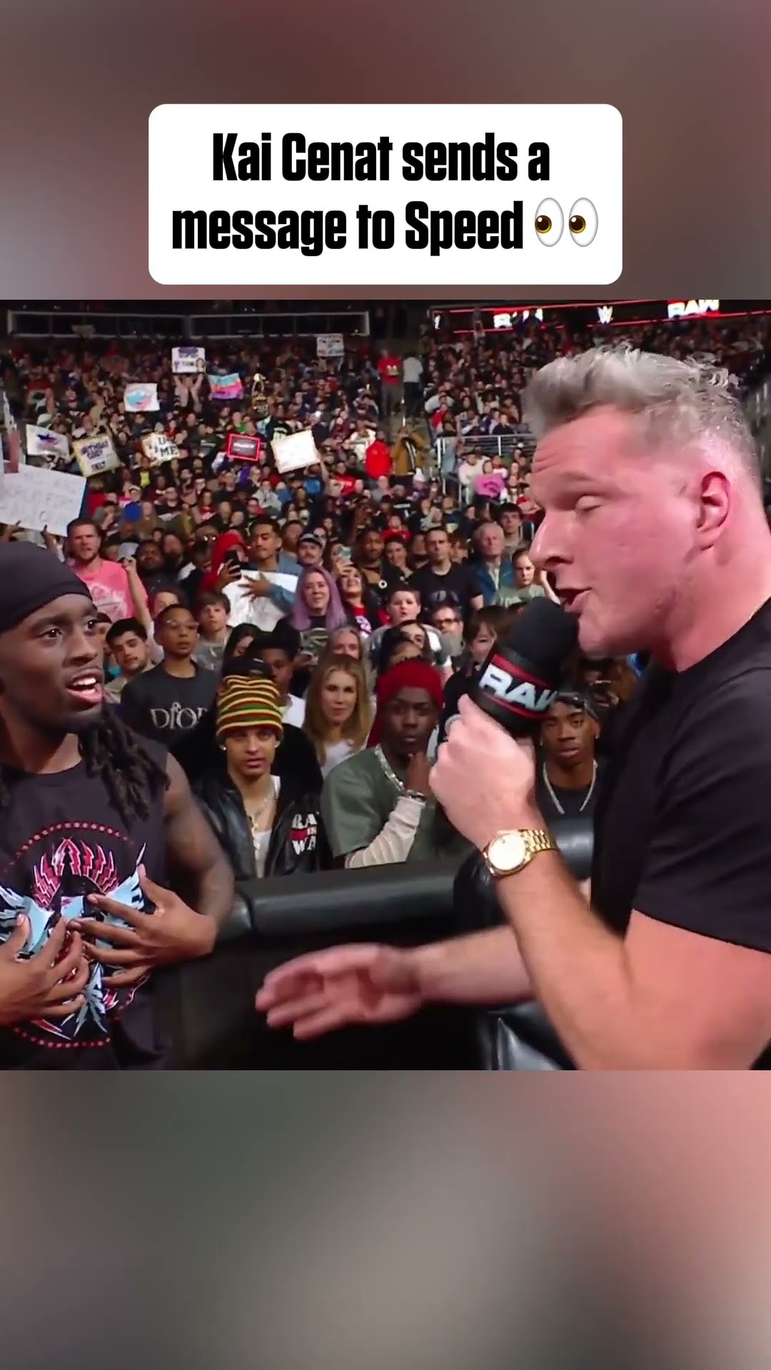 Kai Cenat sends a message to IShowSpeed ? (via @WWE/X)